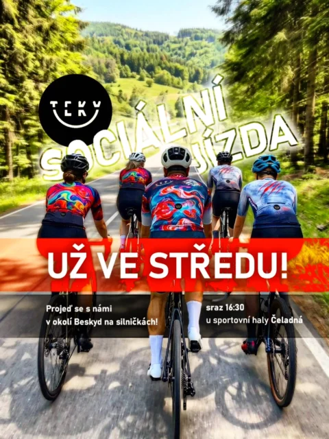 Náhradní termín vyjížďky se blíží 😋 
24. 6. V 16:30 se vidíme na Čeladné a projedeme v okolí Beskyd? 🤩🚲

#socialride #te