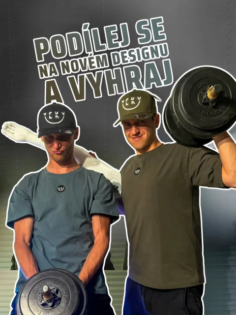Makáme na novém designu 🏋🏽♀️
Pomoz nám a vyhraj naše tričko v novém designu
a ve své velikosti. 🪡🧵
Pravidla soutěže